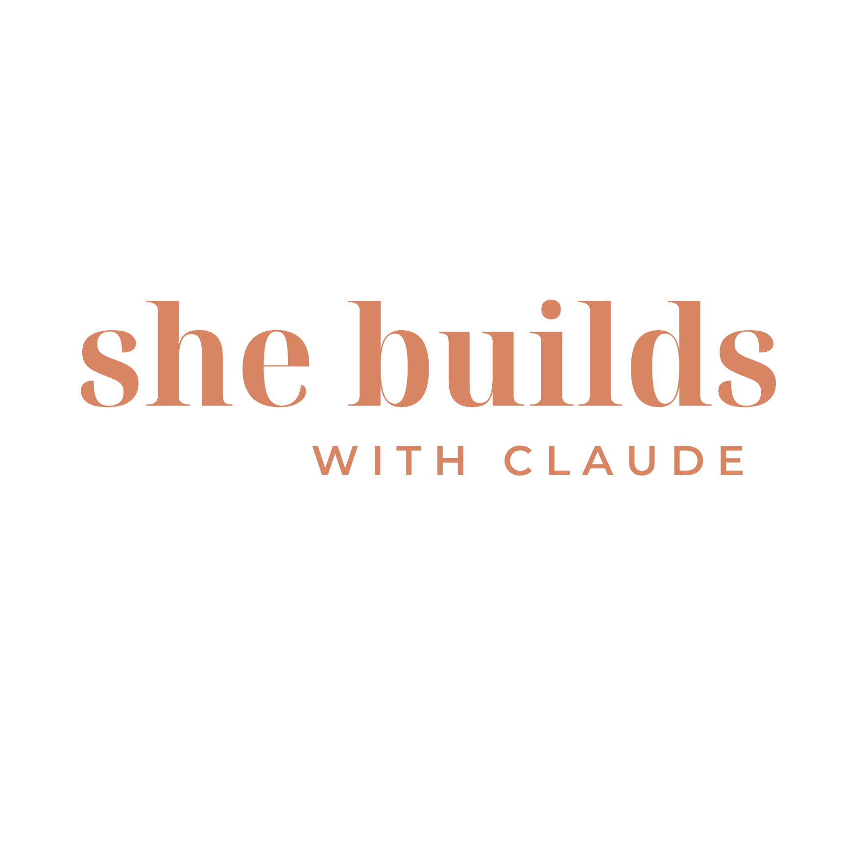 She Builds with Claude Logo